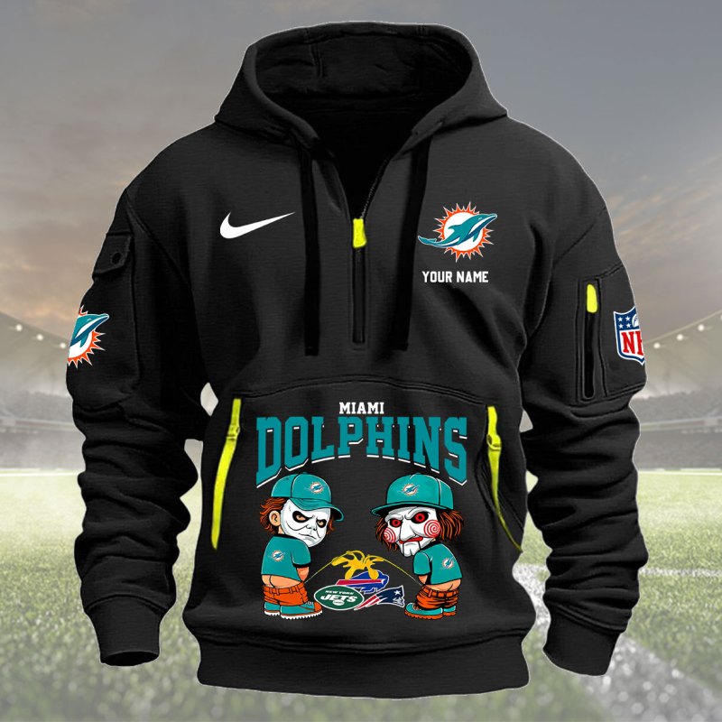 Black Miami Dolphins Hoodie