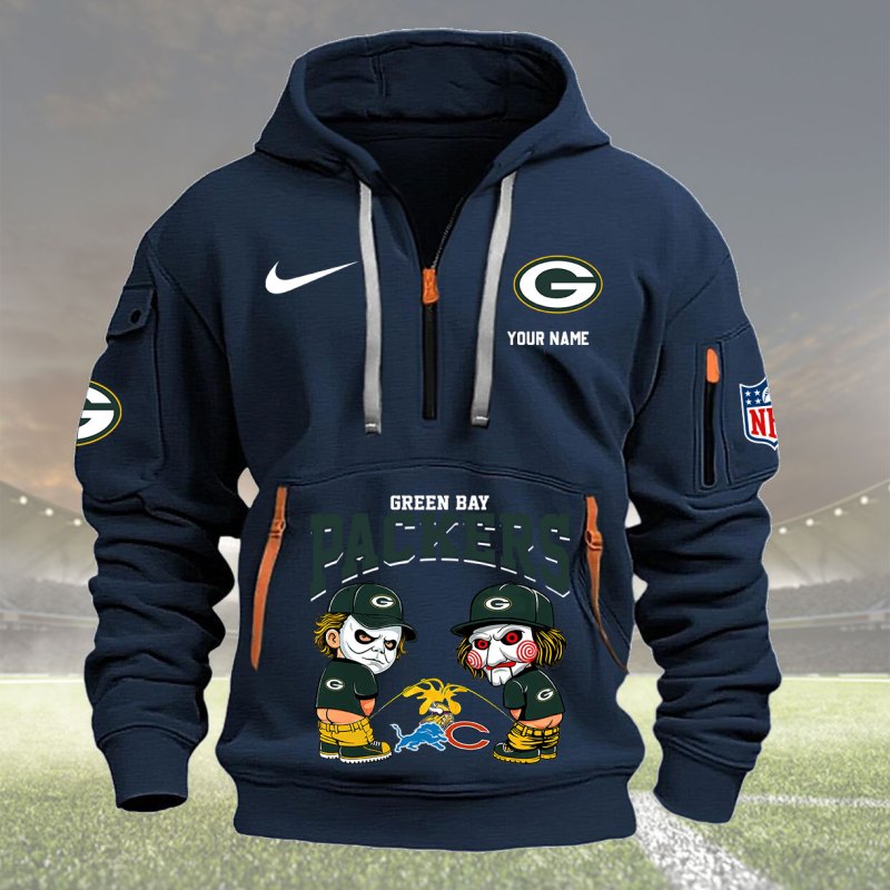 Navy Green Bay Packers Hoodie