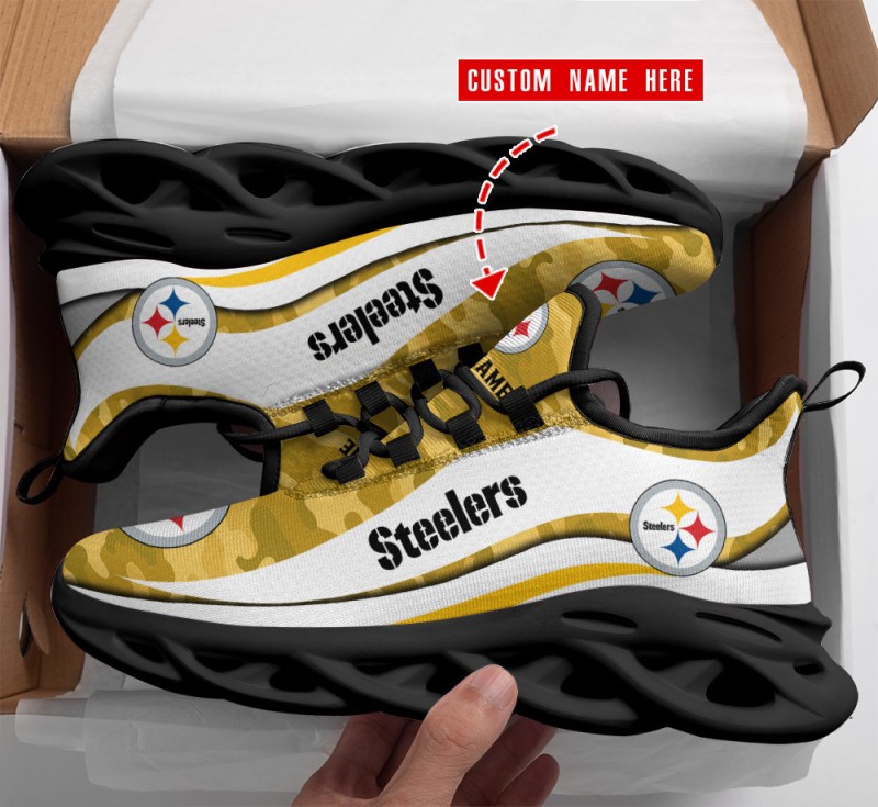 Comfortable Steelers Running Sneakers