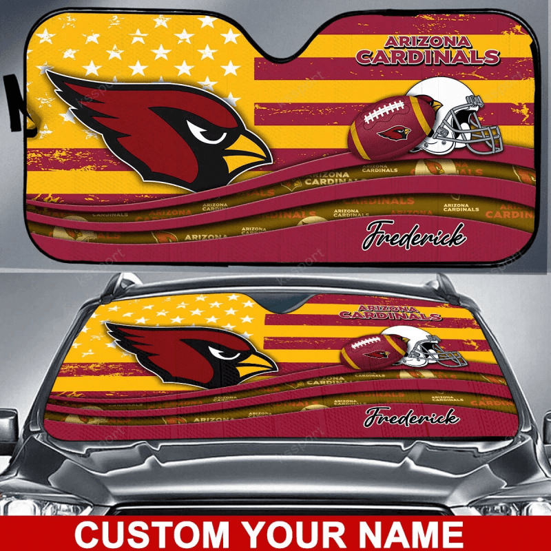 Arizona Cardinals Personalized Auto Sun Shade