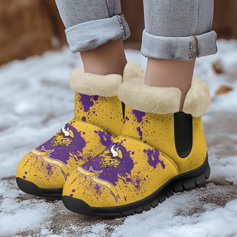 Minnesota Vikings Snow Boots Back View