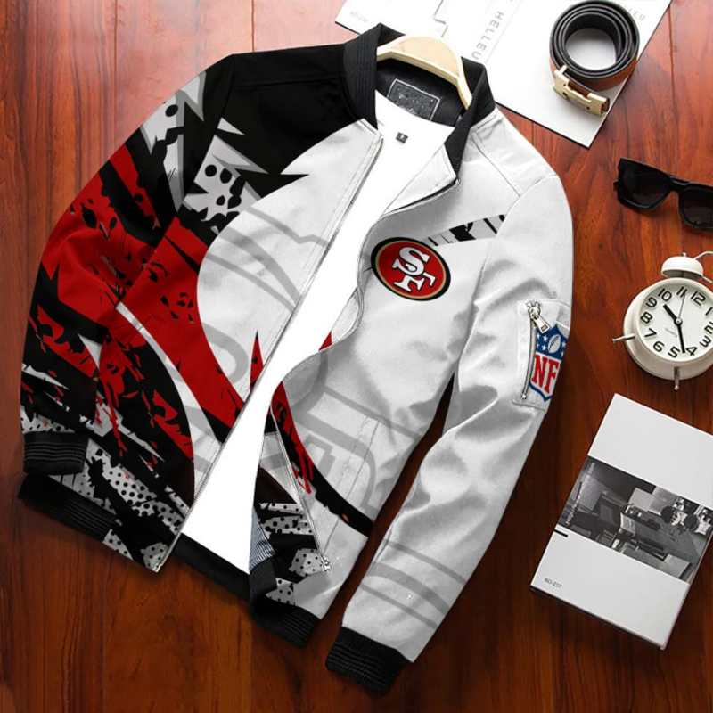 San Francisco 49ers Bomber Jacket Back View
