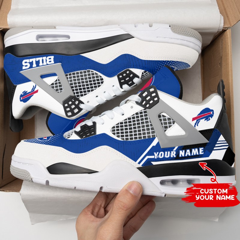 Buffalo Bills Personalized AJ4 Sneaker