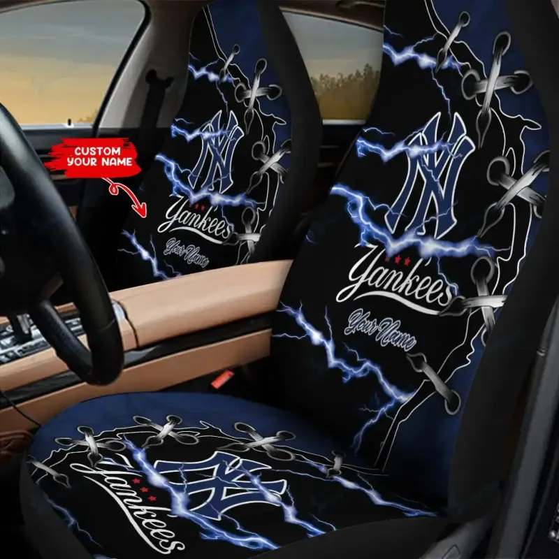 New York Yankees Car Seat Cover Detail