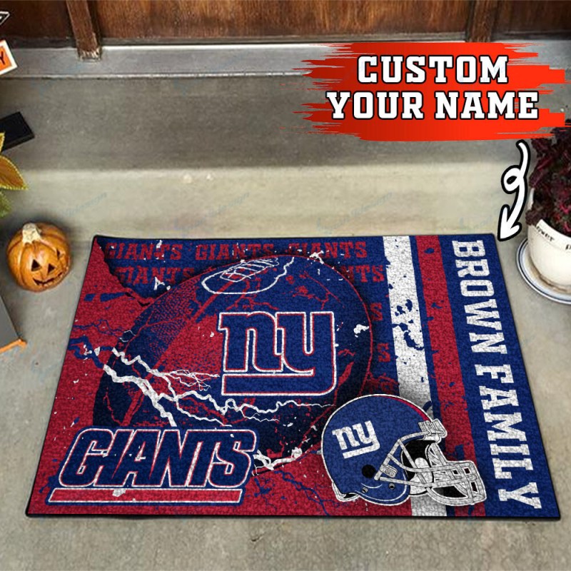 New York Giants Personalized Doormat