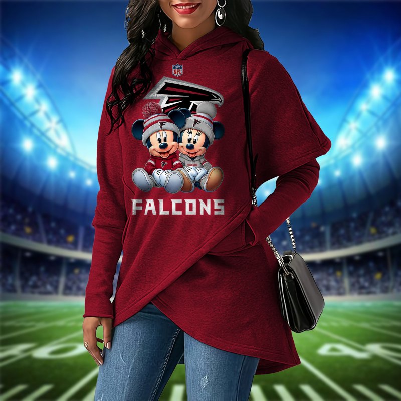Atlanta Falcons Women Irregular Hoodie