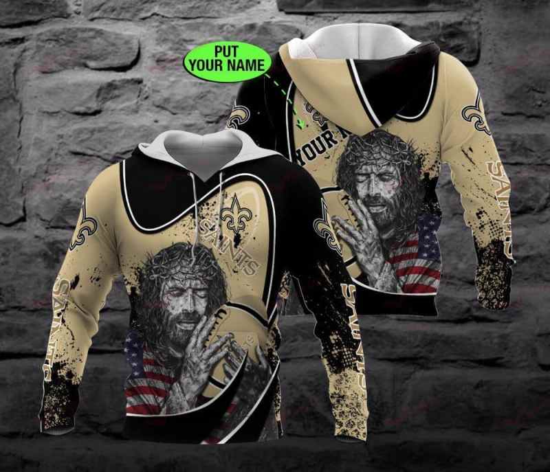 New Orleans Saints Personalized All Over Printed Sweater