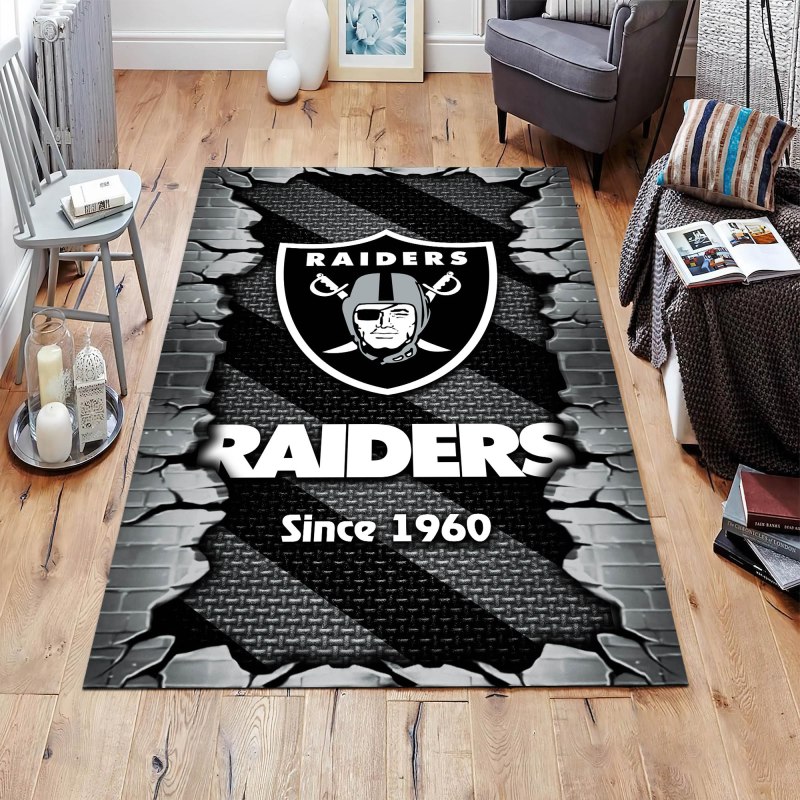 Las Vegas Raiders Rectangle Rug