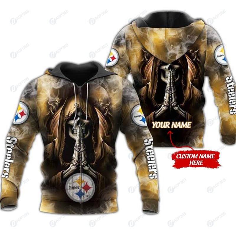 Pittsburgh Steelers Personalized All Over Printed Sweater Back