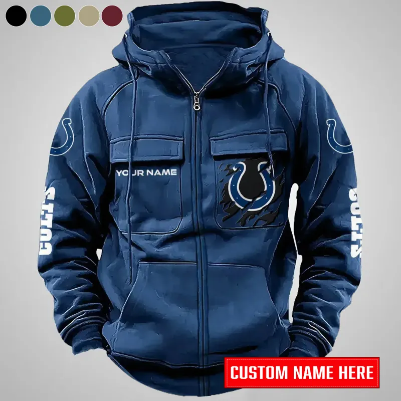 Navy Indianapolis Colts Hoodie