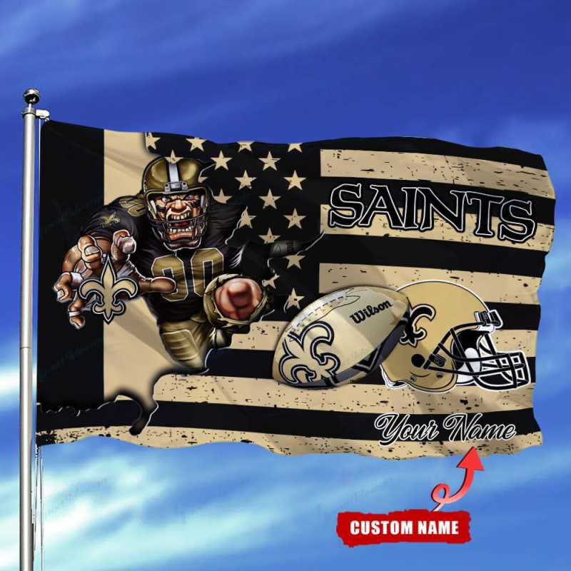 New Orleans Saints Personalized Flag