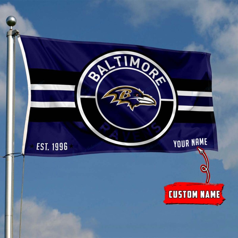 Baltimore Ravens Personalized Flag