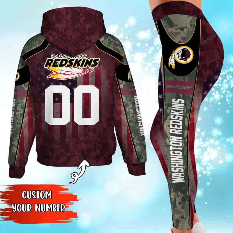 Washington Redskins Personalized Leggings and Hoodie