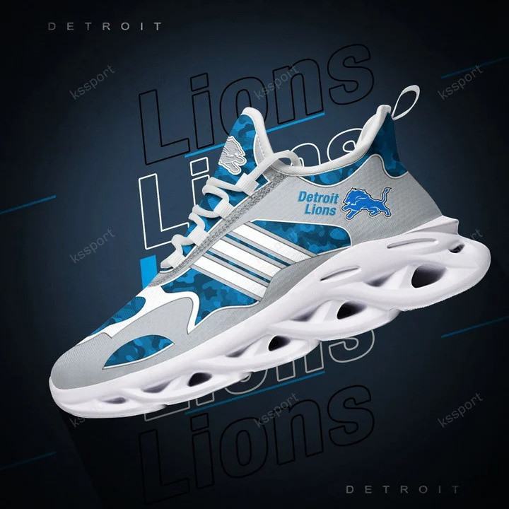 Detroit Lions Yezy Running Sneakers