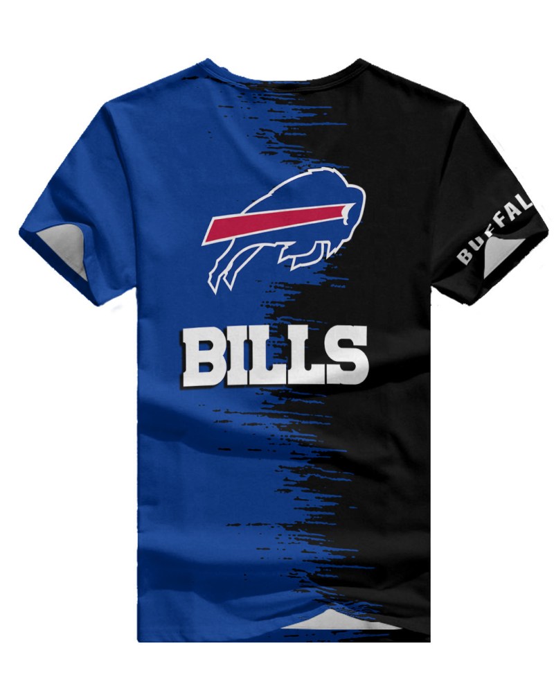 Buffalo Bills Summer V-Neck Women T-Shirt Side View