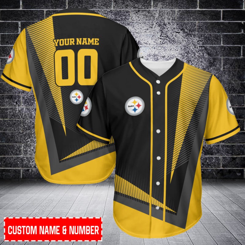 Pittsburgh Steelers Personalized Baseball Jersey