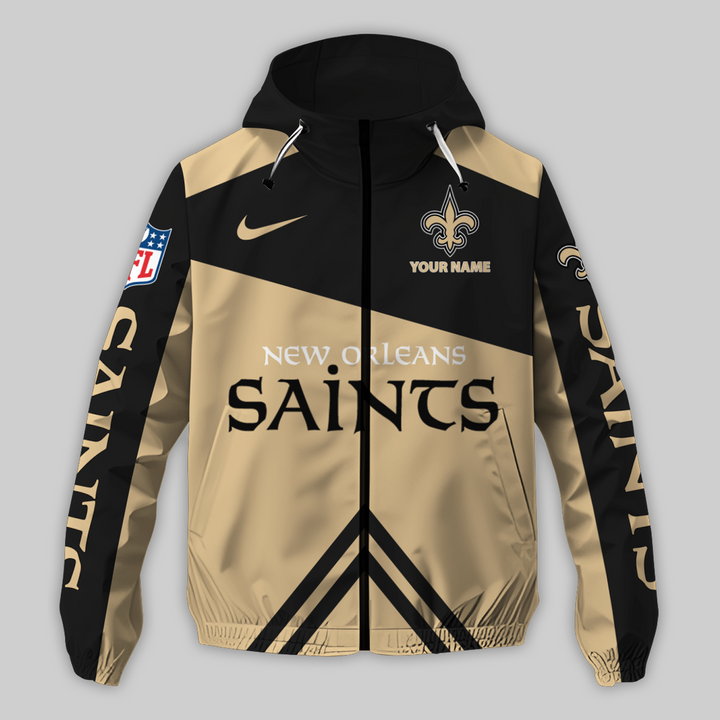 New Orleans Saints Outdoor Jacket Back View