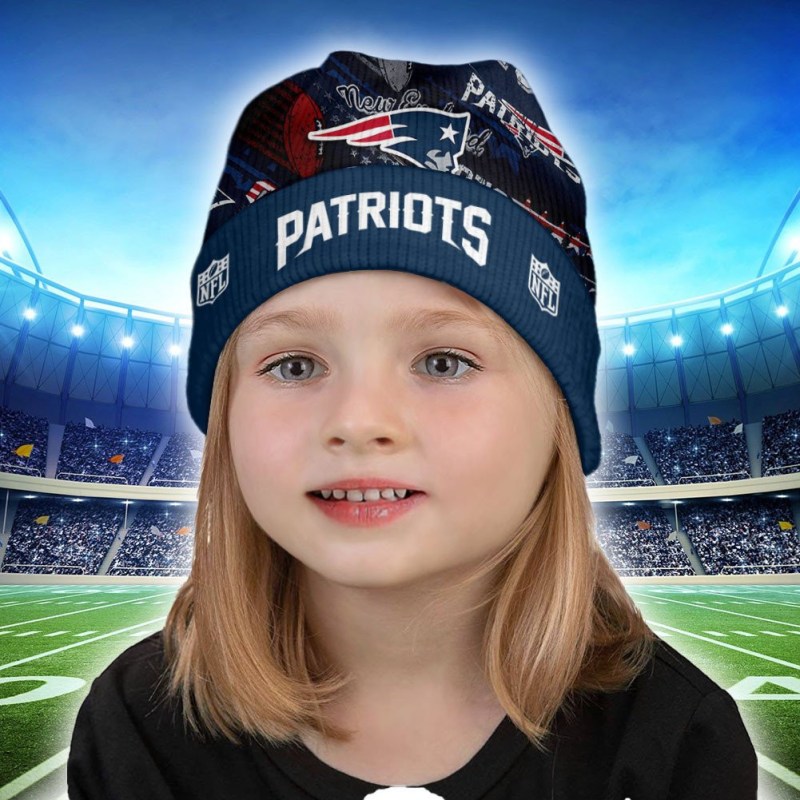 New England Patriots Personalized Wool Beanie