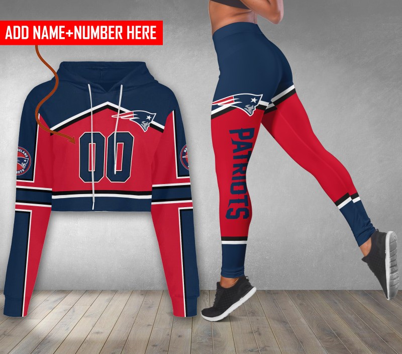 New England Patriots Croptop Hoodie