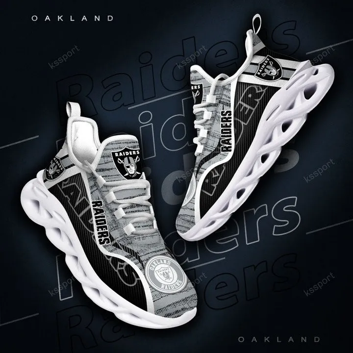 Las Vegas Raiders Yezy Running Sneakers Side View