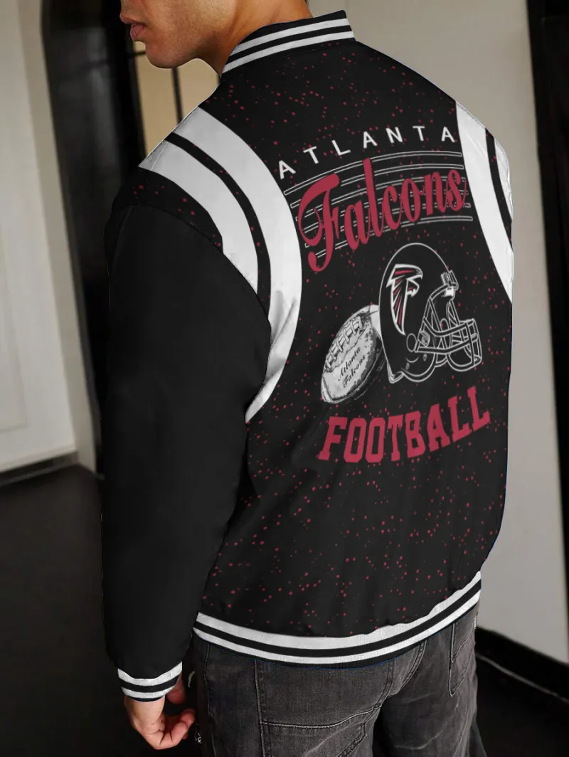 Atlanta Falcons Varsity Jacket Back