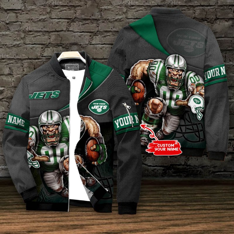 New York Jets Personalized Bomber Jacket