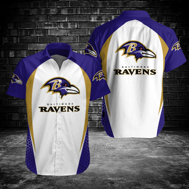 Sizing Chart for Baltimore Ravens Button Shirt