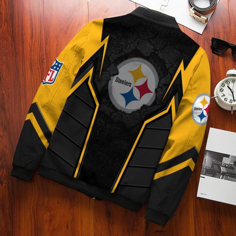Pittsburgh Steelers Bomber Jacket Back