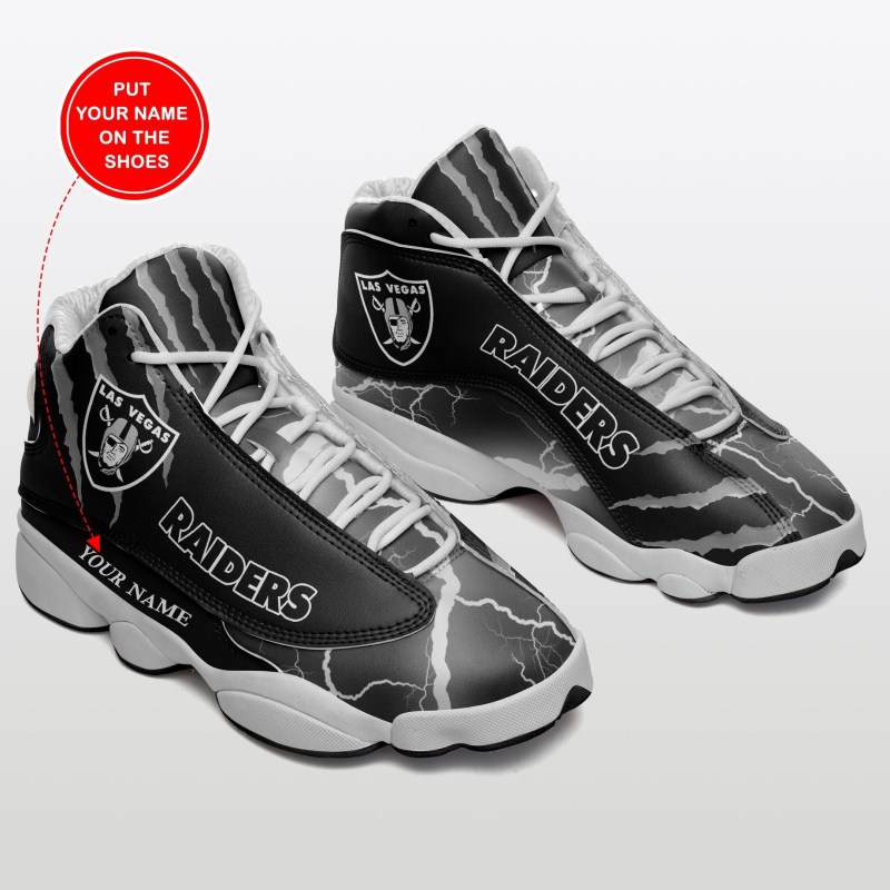 Las Vegas Raiders Personalized Air JD13 Sneakers