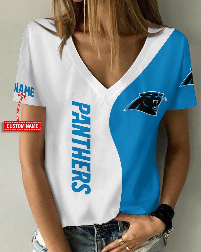 Carolina Panthers V-neck T-shirt