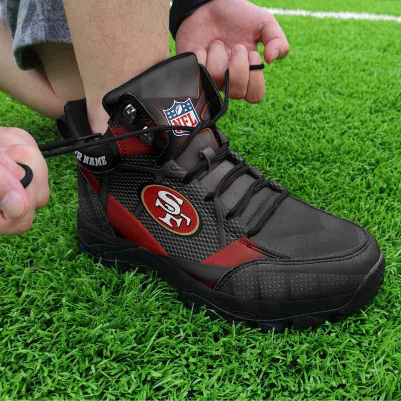 San Francisco 49ers Personalized Hiking Shoes