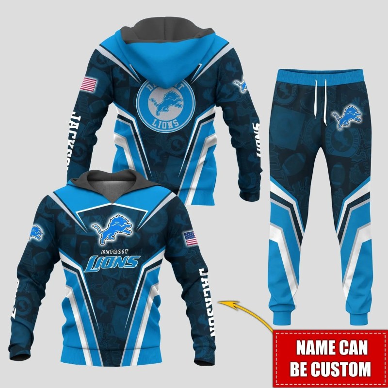 Detroit Lions Personalized Hoodie & Joggers