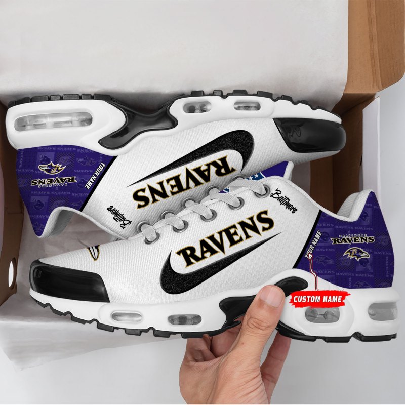 Baltimore Ravens New Personalized T-N Youth Sneakers