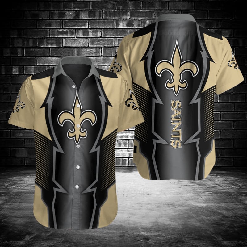 Sizing Chart for New Orleans Saints Button Shirt