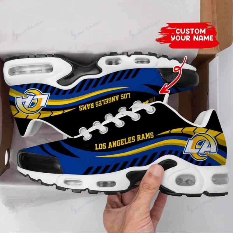 Los Angeles Rams Personalized Plus T-N Youth Sneakers