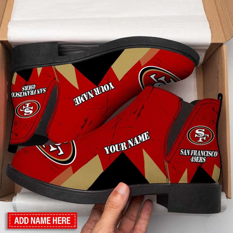San Francisco 49ers Personalized Comfort & Fashion Short Boots