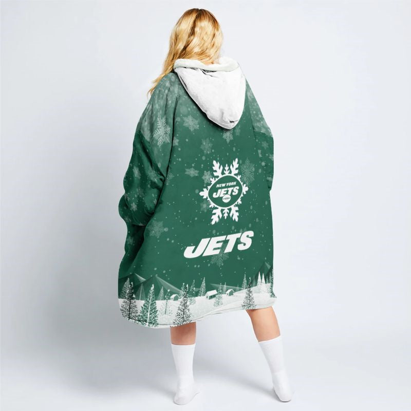 New York Jets Snug Hoodie - Back View