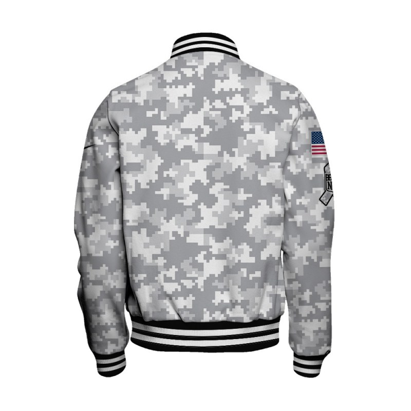 Carolina Panthers Varsity Jacket Side