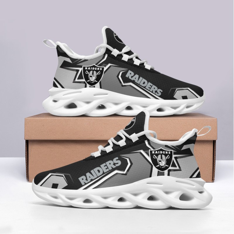 Las Vegas Raiders Yezy Running Sneakers Side View