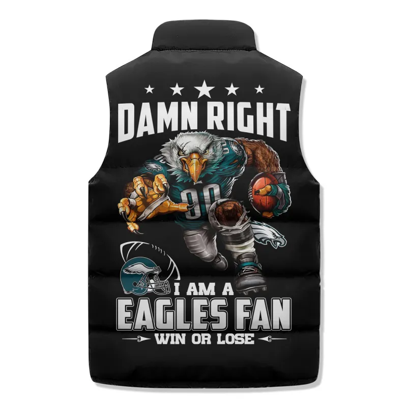 Philadelphia Eagles Sleeveless Puffer Jacket