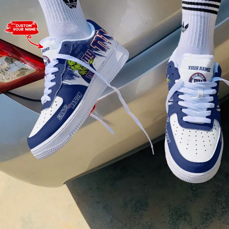 New York Giants Personalized AF1 Shoes Detail