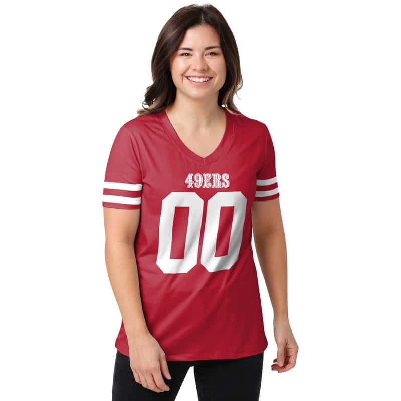 San Francisco 49ers V-neck T-shirt