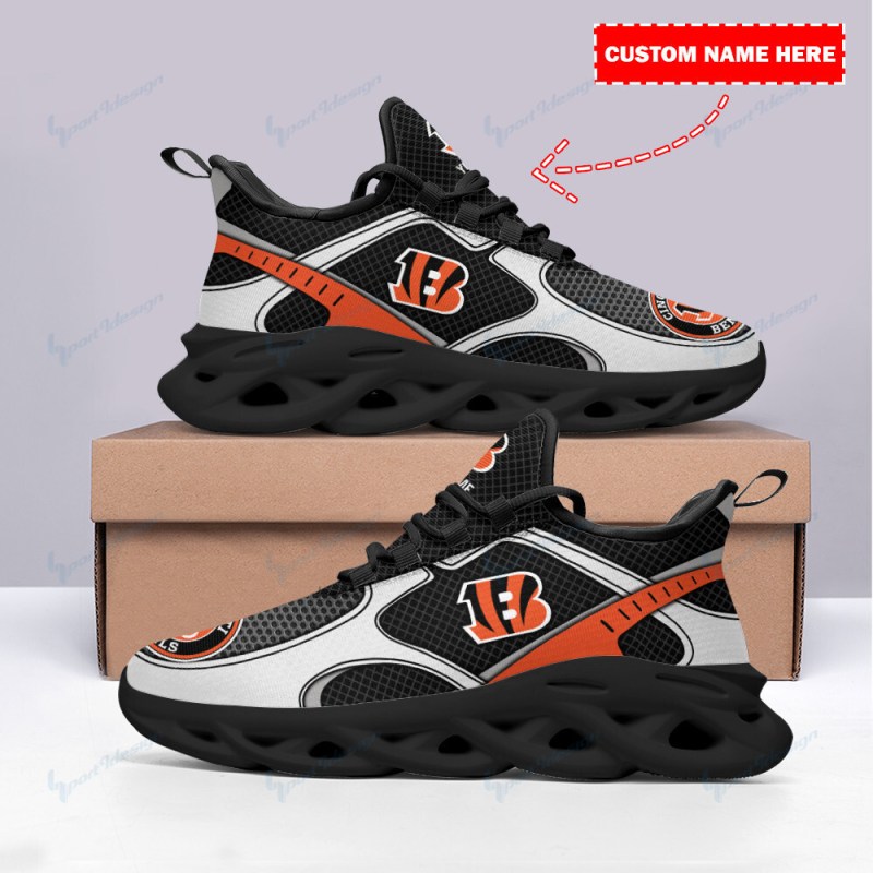 Cincinnati Bengals Yeezy Sneakers Detailed View