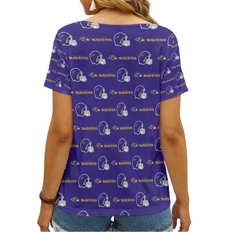 Women T-shirt Baltimore Ravens V-neck