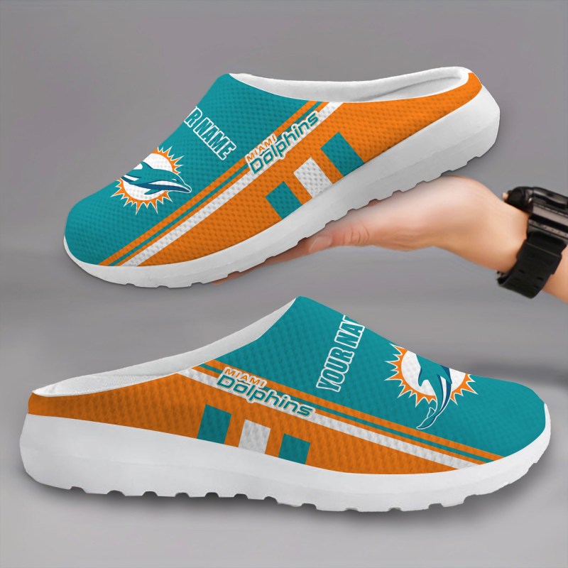 Miami Dolphins Slip-on Half Shoes Design 1
