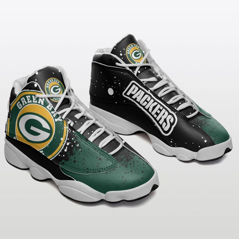 Green Bay Packers Limited Edition AJD13 Sneakers Side View
