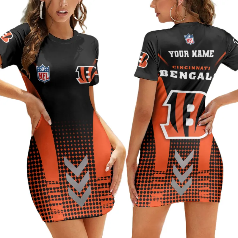 Cincinnati Bengals Personalized Casual Dress