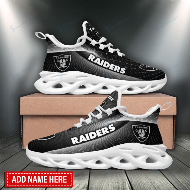 Las Vegas Raiders Personalized Yezy Running Sneakers