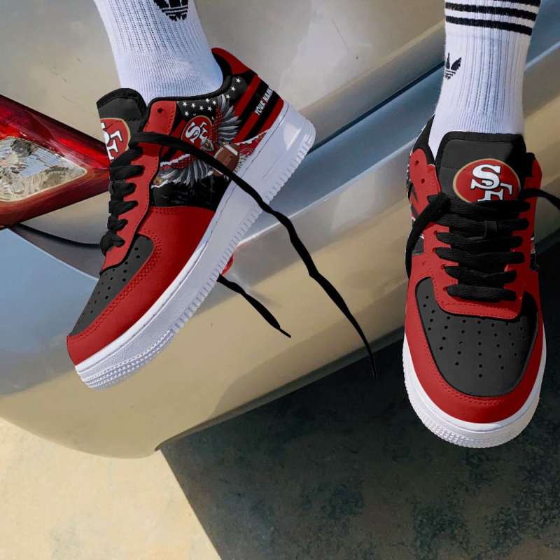 San Francisco 49ers AF1 Shoes Top View