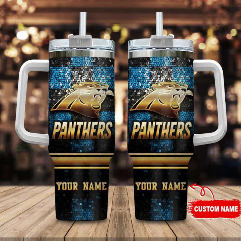 Carolina Panthers Personalized NFL Tumbler Image 1